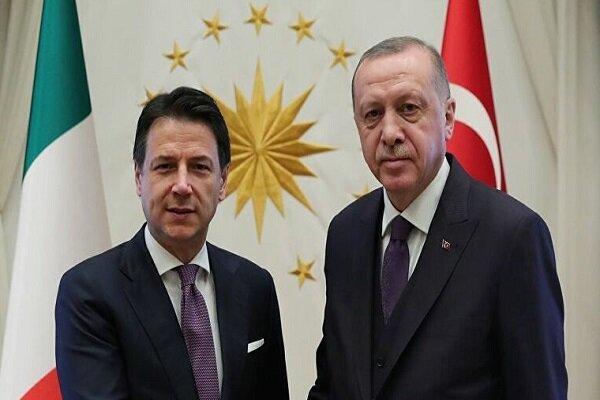 رئیس جمهور ترکیه و نخست زیر ایتالیا رایزنی کردند