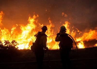 آتش سوزی گسترده در تگزاس آمریکا